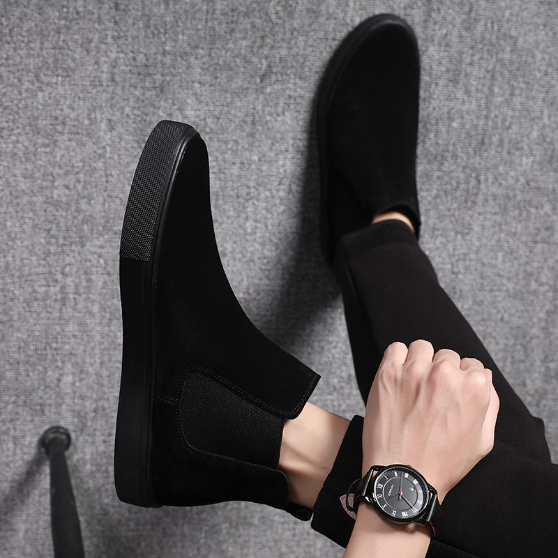 Brand Of Streetwear - famous brand men casual chelsea boots