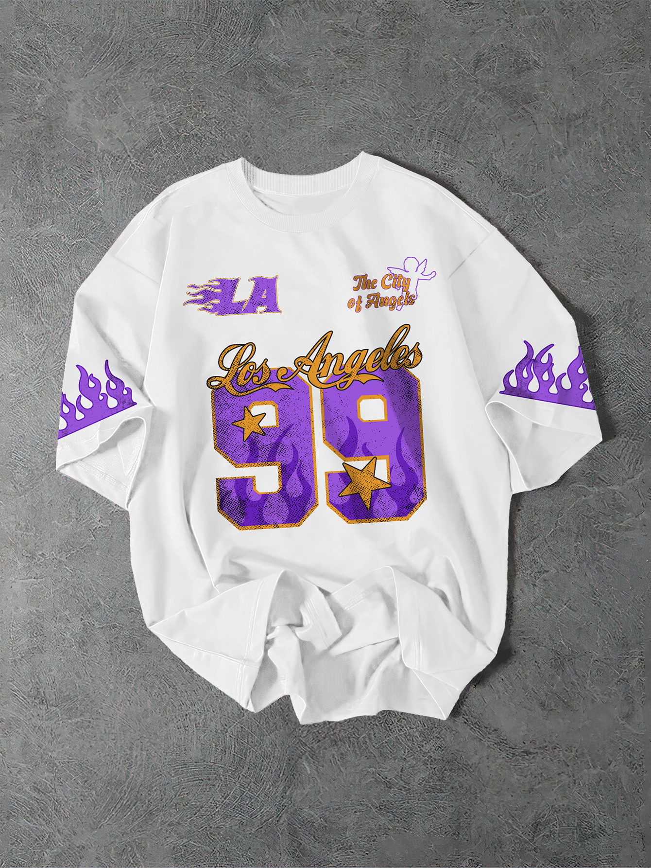 Streetwear Brand Los Angeles - Men's Oversized Los Angeles 99 Basketball