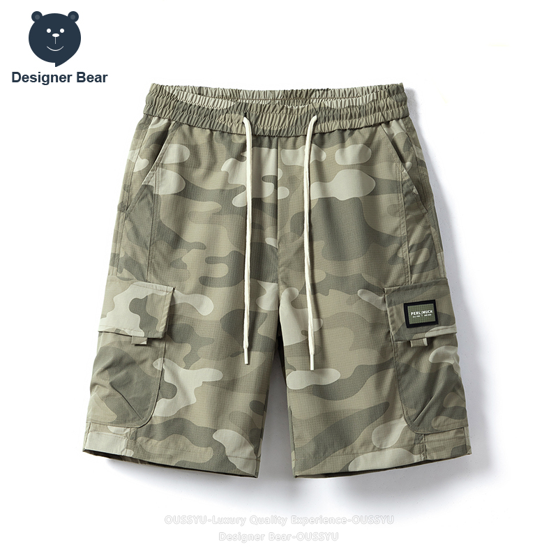 Brand Of Streetwear - Brand Clothing Summer Cargo Camo Shorts