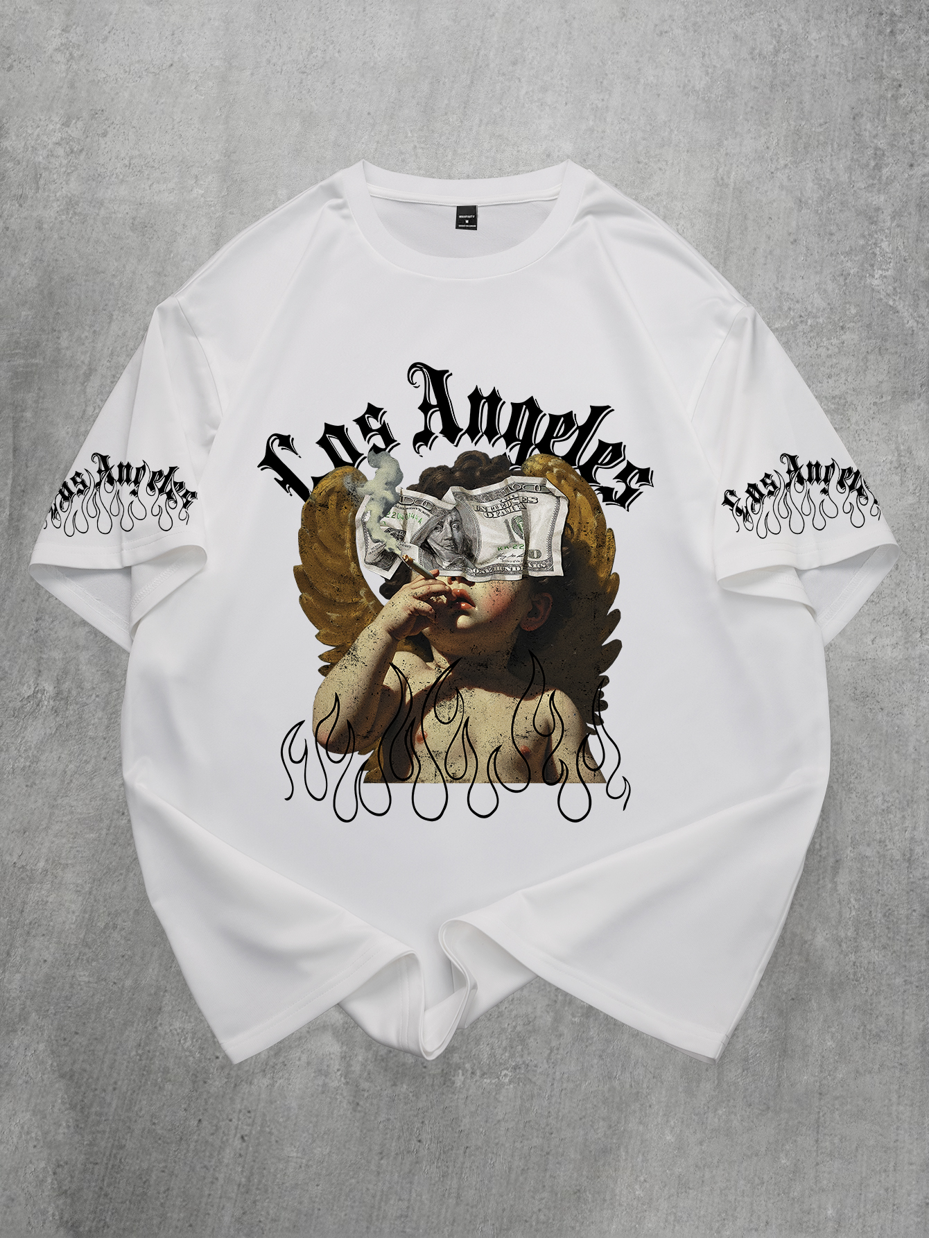 Streetwear Brand Los Angeles - Men's Oversized Los Angeles Gothic Streetwear
