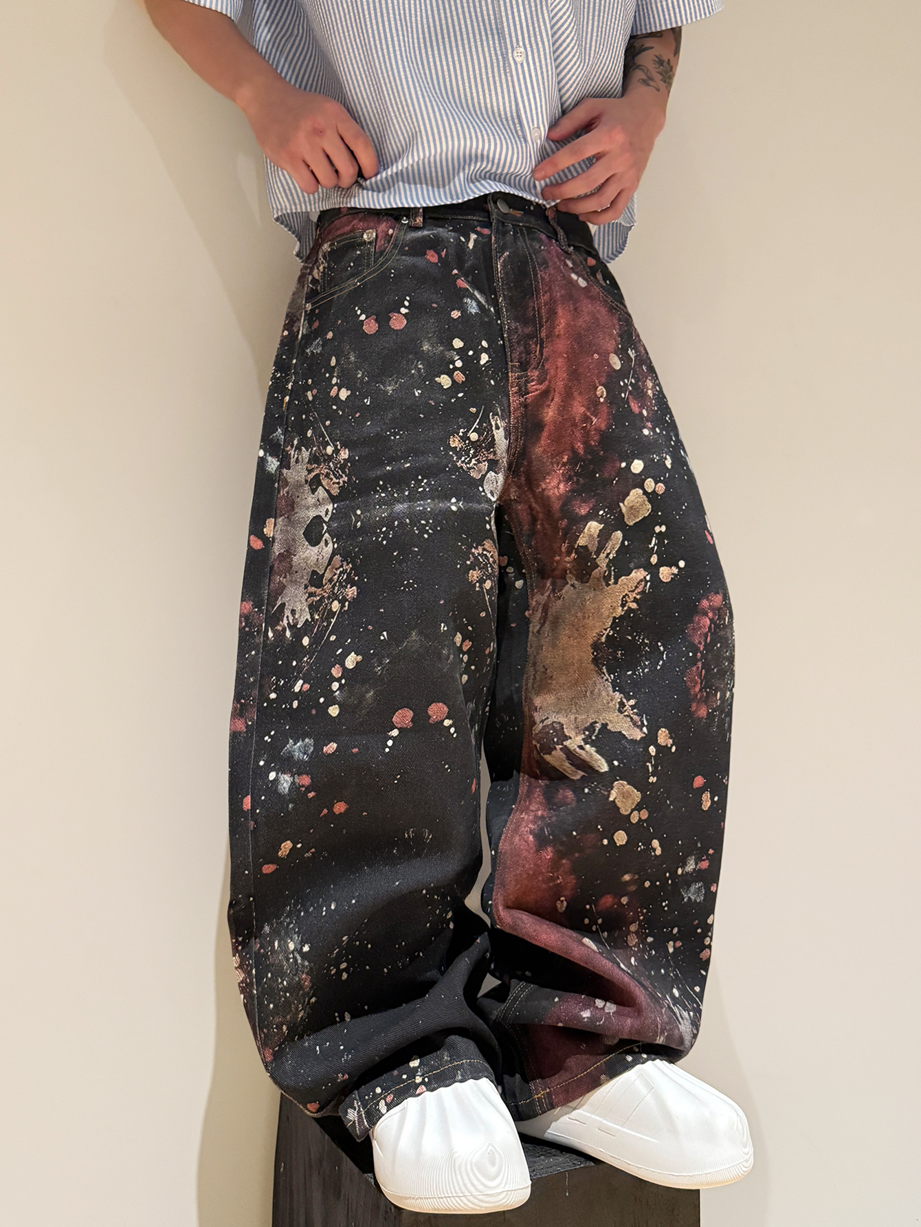 Streetwear Brand Designs - American Trendy Brand Men's Loose-Fitting Jeans