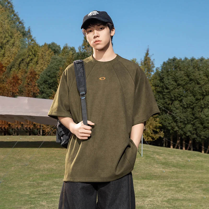 TFETTERS Brand Suede Solid Col - Streetwear Brand Korea 评论和价格